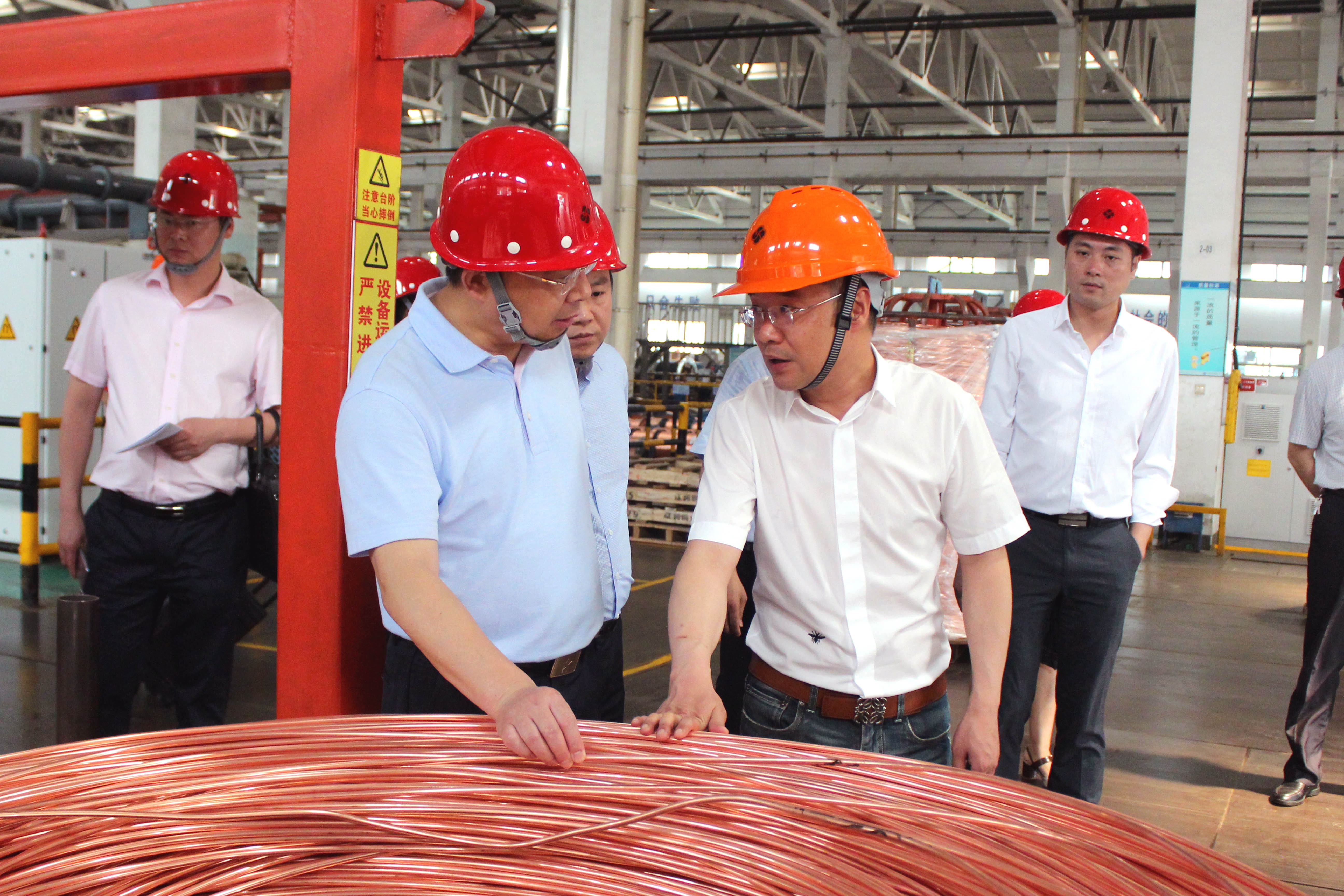 2019年6月10日，，，，四川省广安市岳池县委书记郑鹏程率党政代表团来mg不朽情缘电缆旅行考察