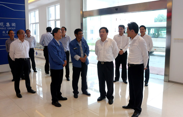 2016年10月18日，，，，，，常州市委常委、常务副市长曹佳中来mg不朽情缘电缆调研