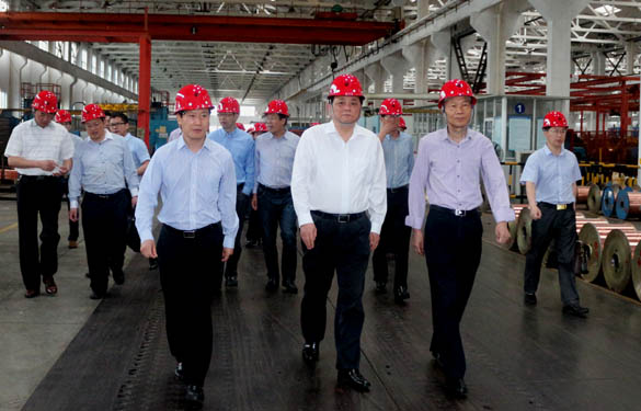 常州市委常委、常务副市长韩九云来mg不朽情缘电缆调研