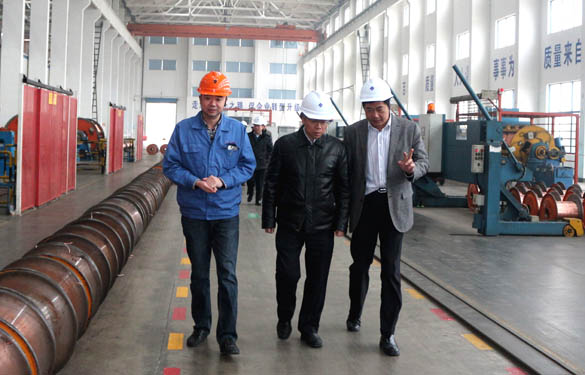 江苏省经信委副主任周毅彪来mg不朽情缘电缆调研