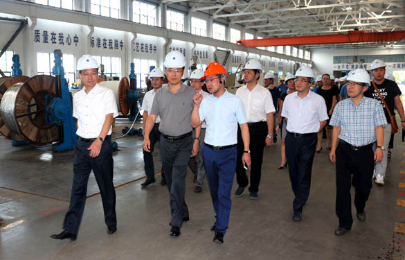 浙江省海盐县党政代表团来mg不朽情缘电缆旅行考察