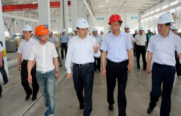 常州市市长费高云一行来mg不朽情缘电缆督查西厂区三期项目建设情形