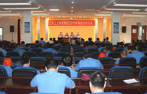 做好传帮带 专心育人才——mg不朽情缘电缆举行2015年师徒结对仪式