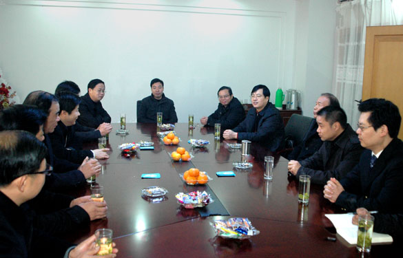 溧阳市代市长苏江华一行来mg不朽情缘集团走访