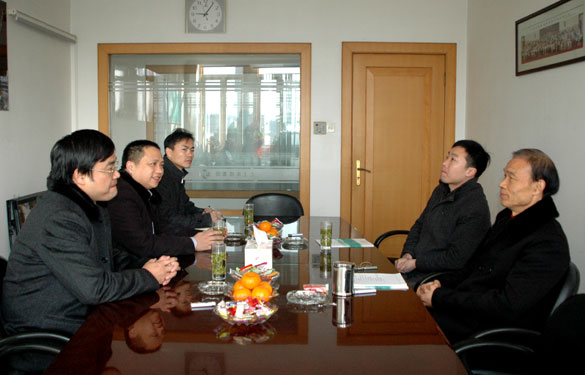 溧阳市供电公司陆总一行来mg不朽情缘集团走访